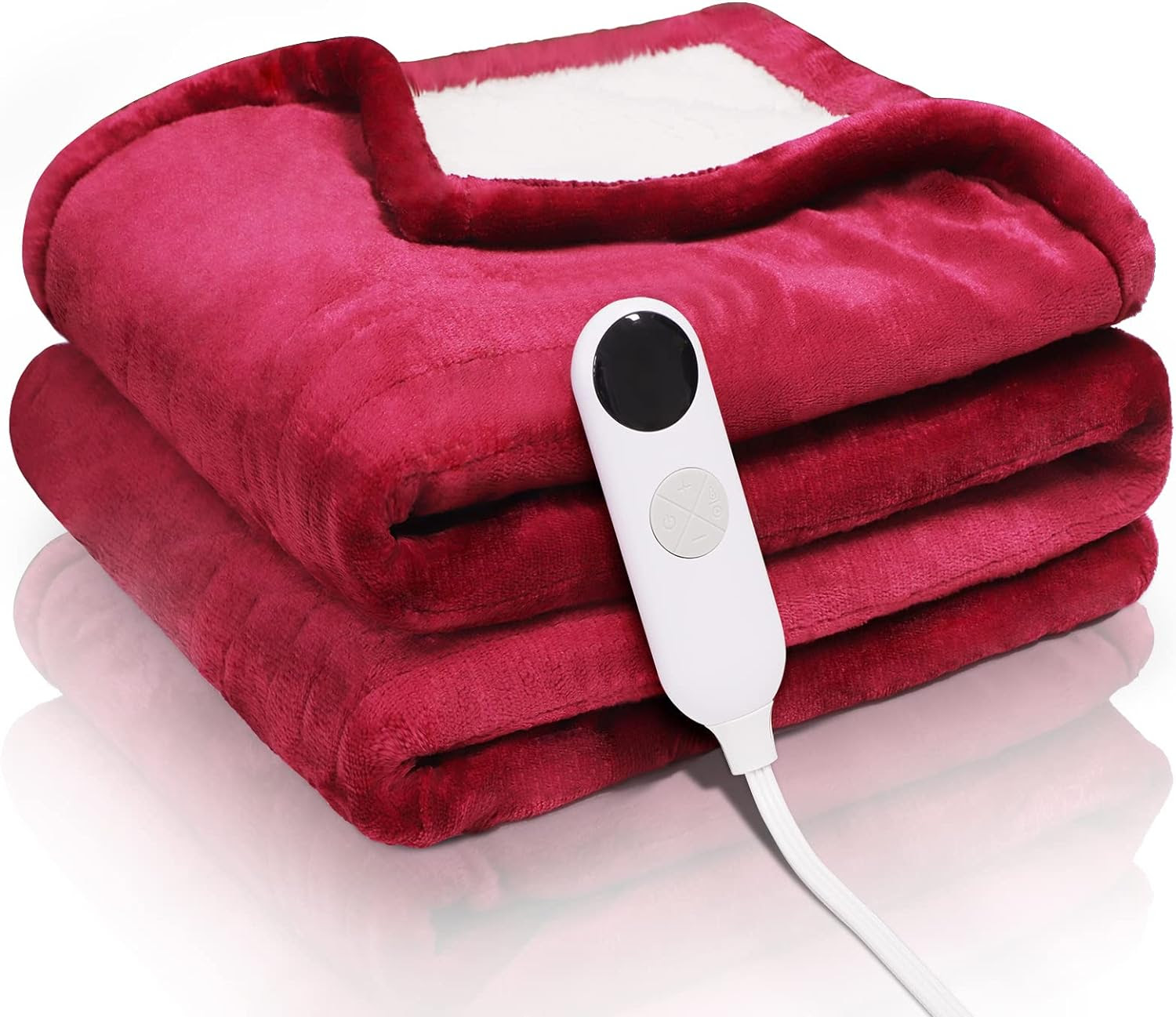  Heated Blanket Electric Throw - Soft Plush Fleece Flannel