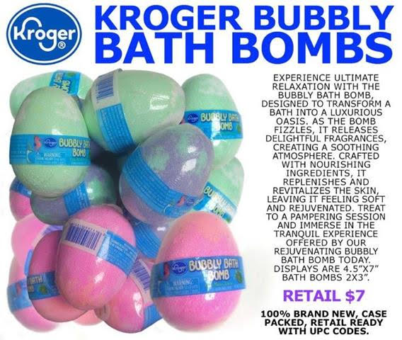 50,000 Kroger Bubbly Bath Bombs 