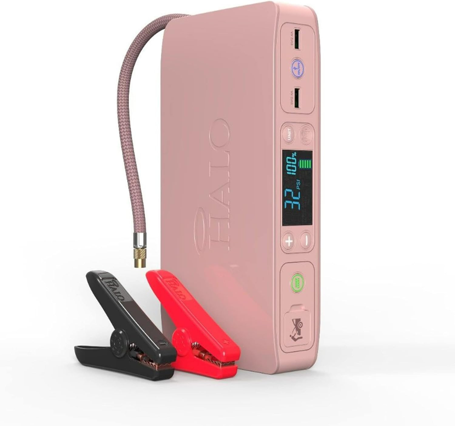 HALO Portable Vehicle Jump Starter with Air Compressor Power Bank. 1000 units. 