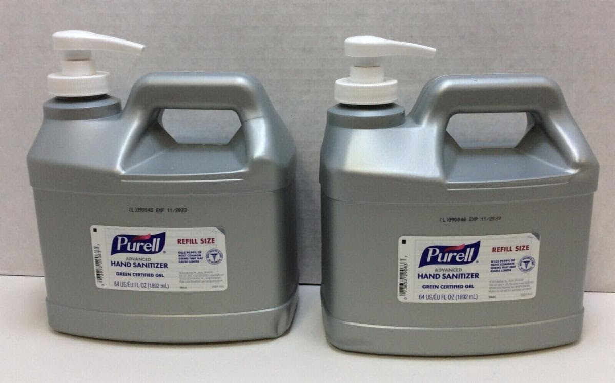 Purell 64 Oz. Advanced Instant Hand Sanitizer Gel Refill. 13520units. EXW Ohio