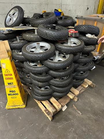330,000 wheels sizes 13 and 16 for wheelbarrows 85 trailers USA