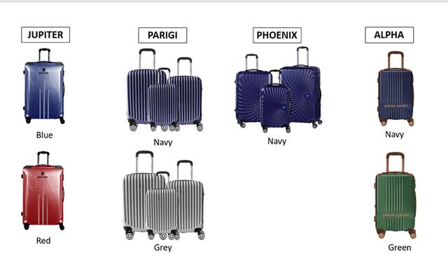 SET*3 ABS SUITCASES PIERRE CARDIN Europe