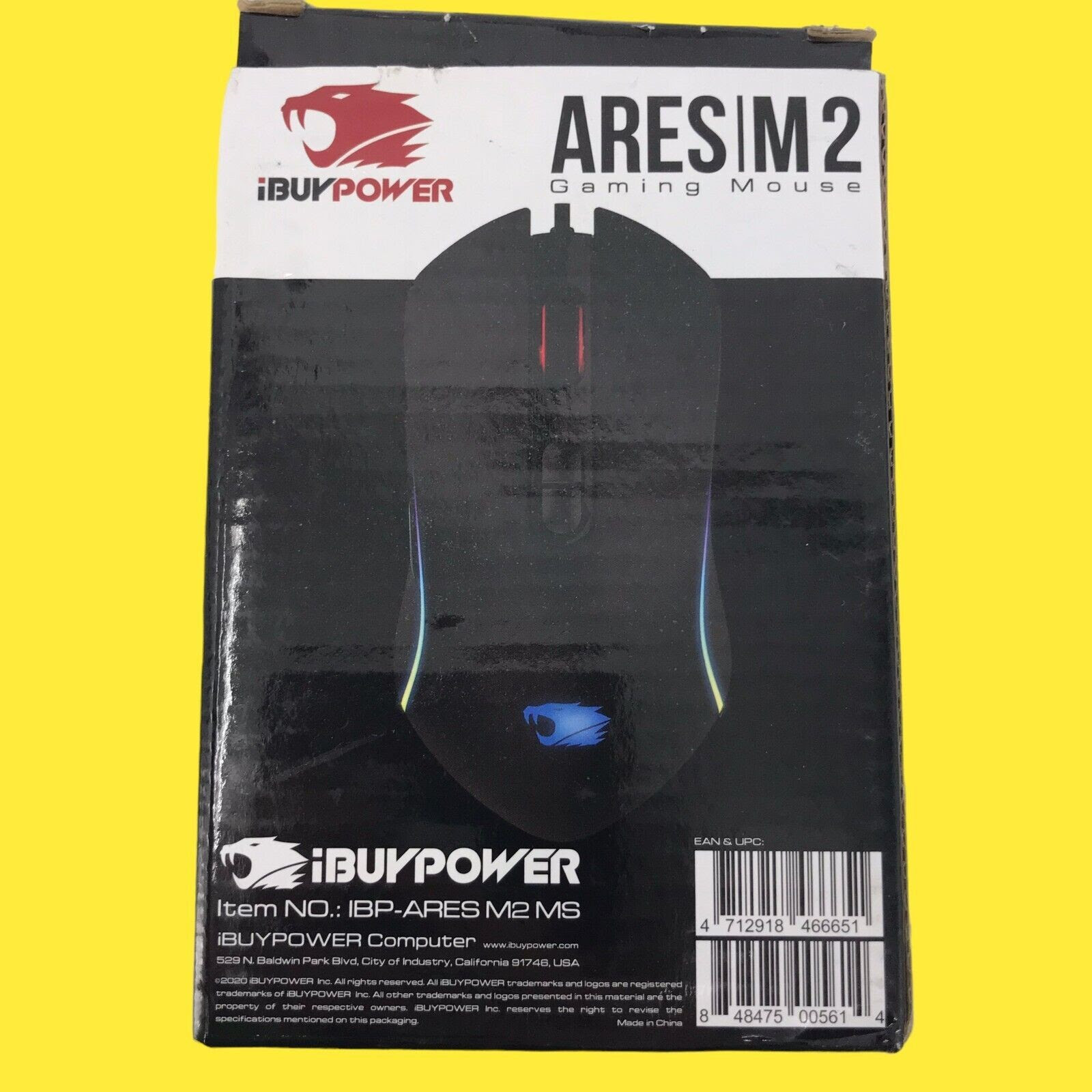 iBuyPower Ares M2 Gaming Mouse.  3974units. EXW Chicago $4.25unit.