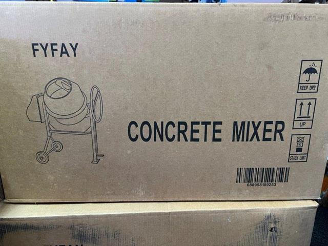 We have 300 units (25 pallets) of this concrete mixer brand new available out of GA USA. 