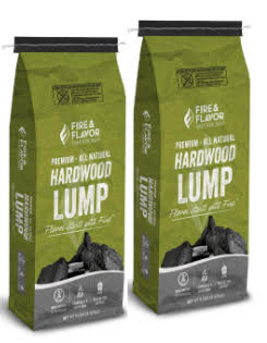 Lump-flavored hardwood charcoal