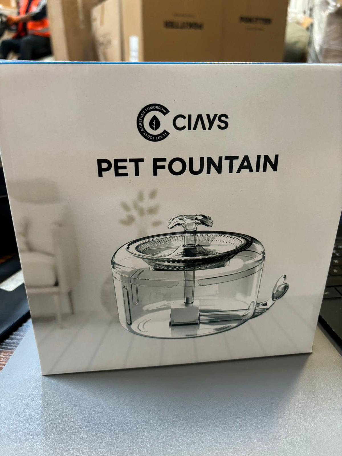 Ciays Automatic 81oz Pet Water Fountain with LED light.  300 units. EXW Los Angeles $9.95 unit.