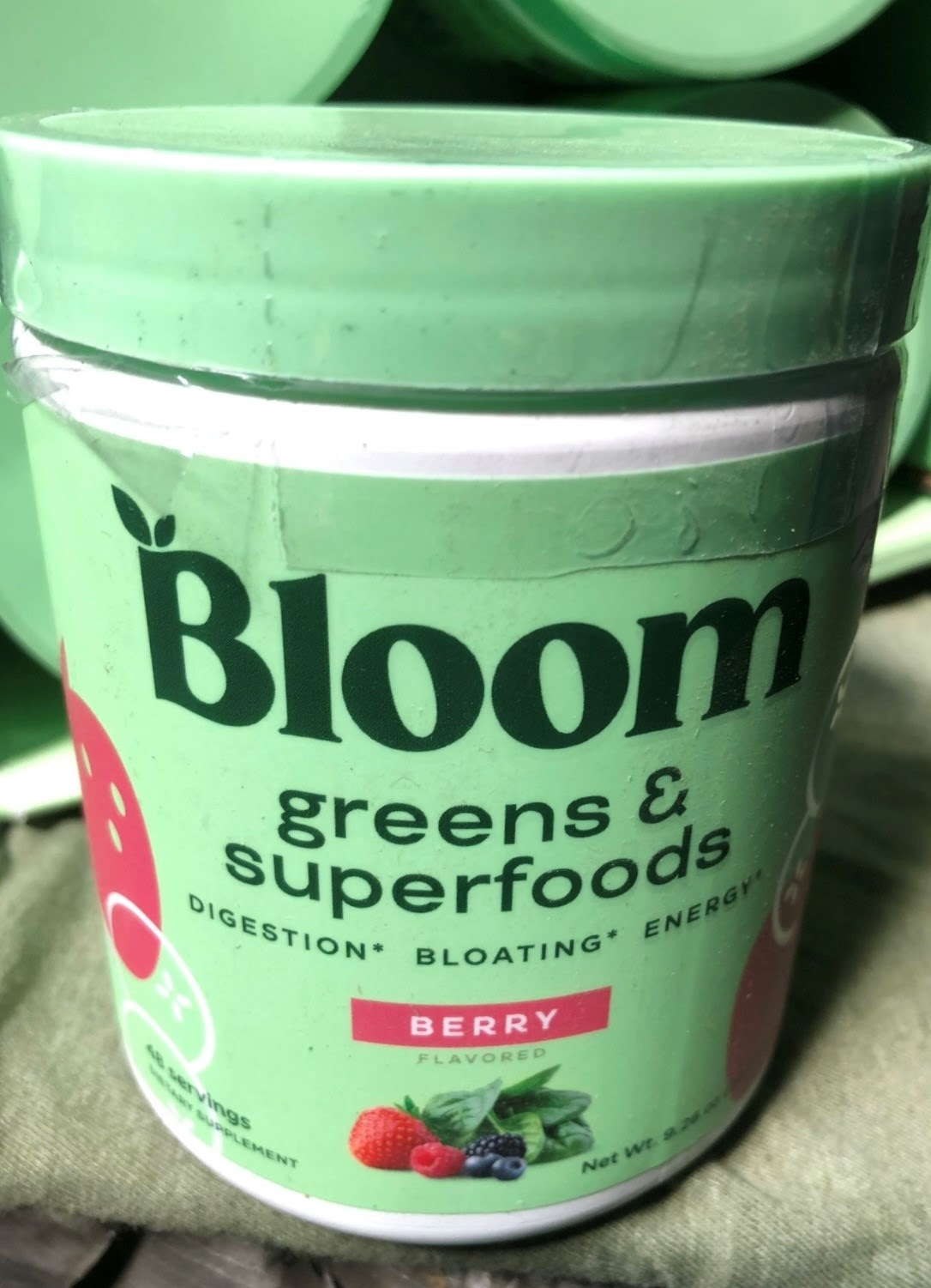 Bloom 9.2 oz Nutrition Greens & Superfoods 48 Servings Powder.  10,000 Bottles. 