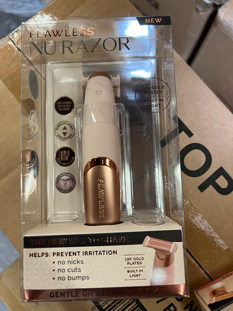 Flawless Nu Razor Rechargeable Electric Razor for Women.  20,000 units. EXW Los Angeles $5.50 unit.