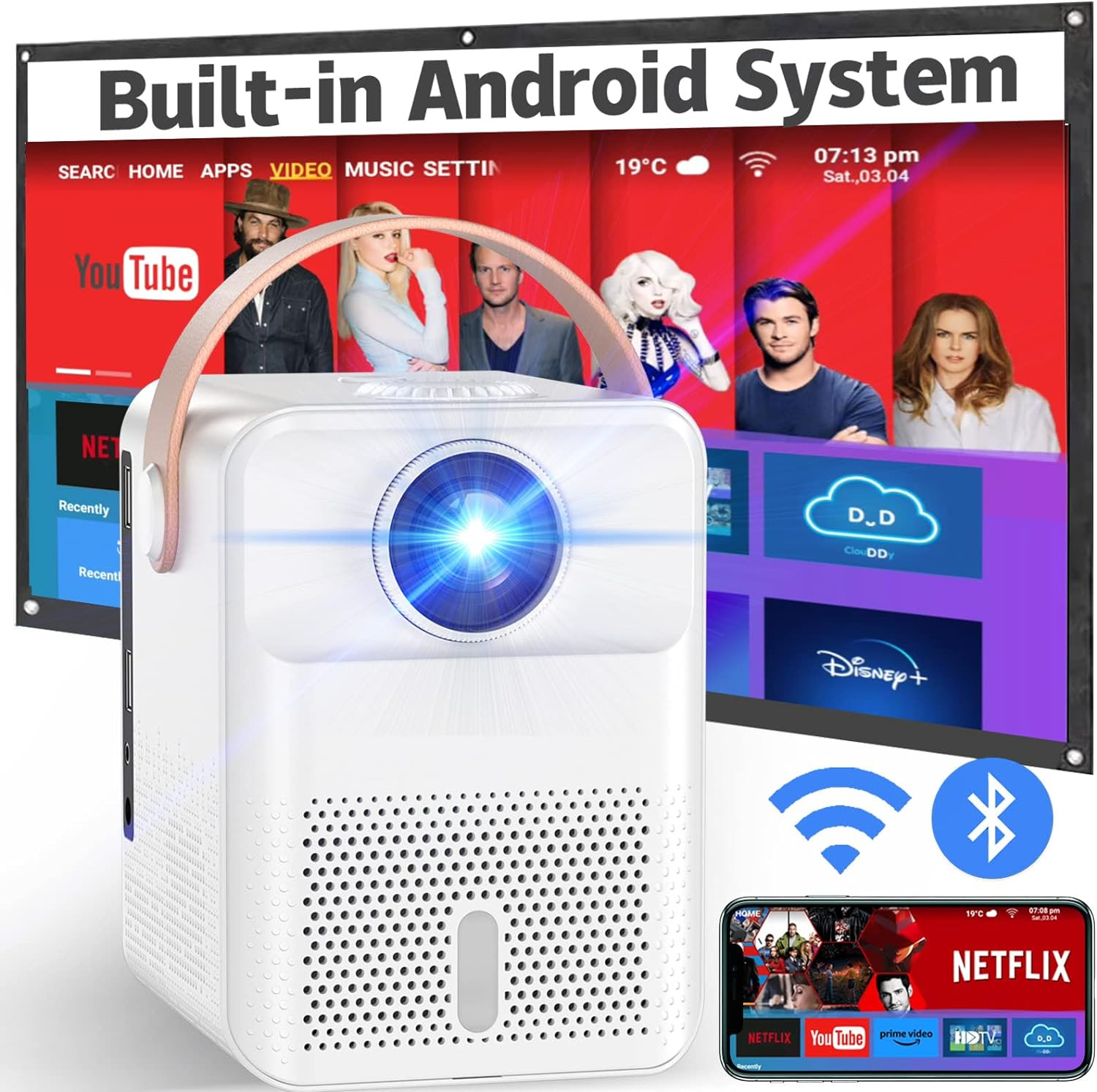 Smart Projector 4K Android System. 576 units. EXW Los Angeles $37.00 unit.