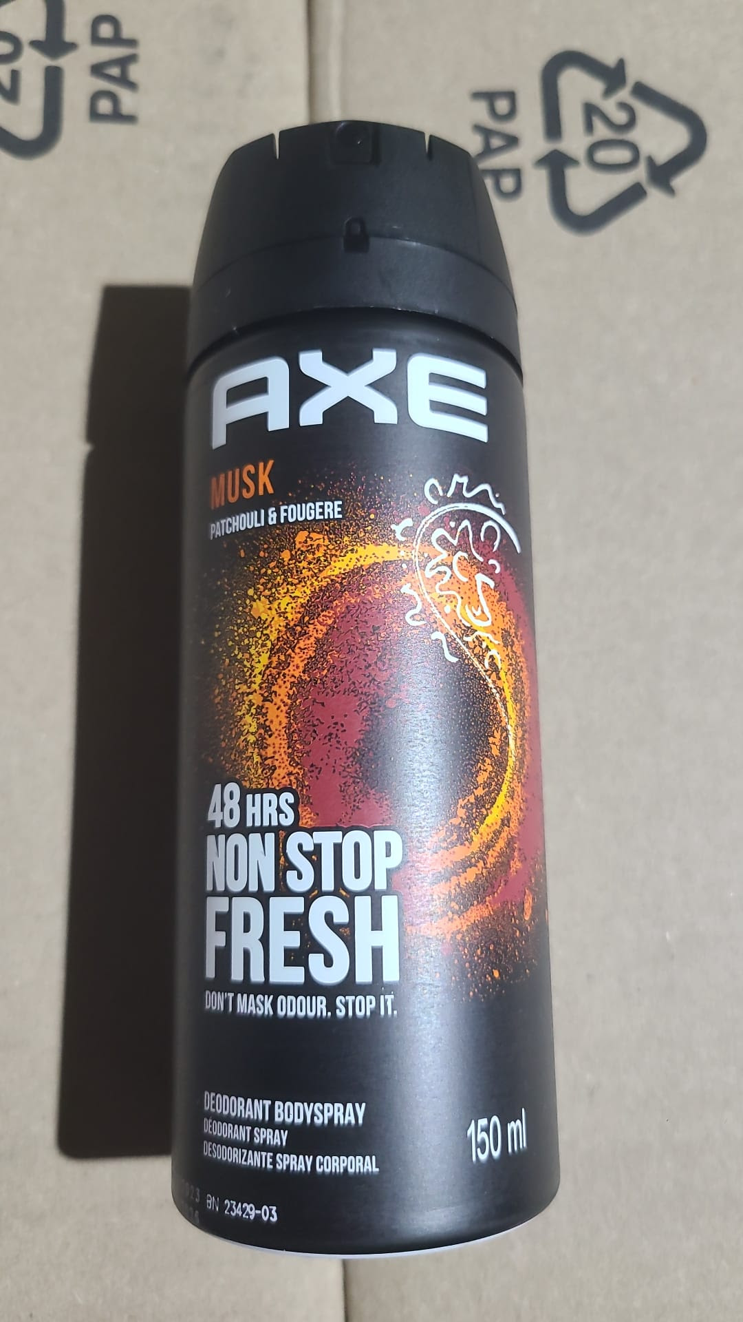 Axe 5.7 Oz (150ml) Wild Spice Body Spray for Men. 36,000 cans. EXW New Jersey $1.90/can.