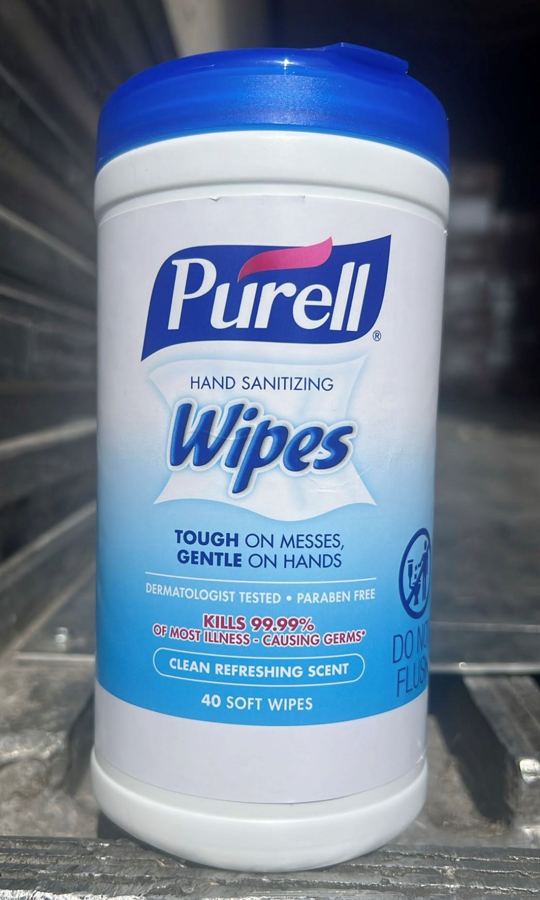 Purell 40ct Hand Sanitizing Soft Wipes.