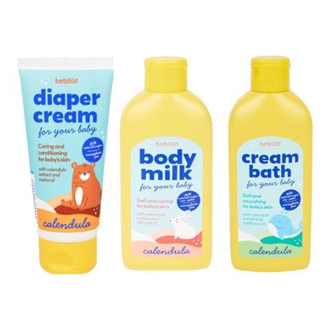 Babycare bodymilk, cream bath & diaper cream Europe