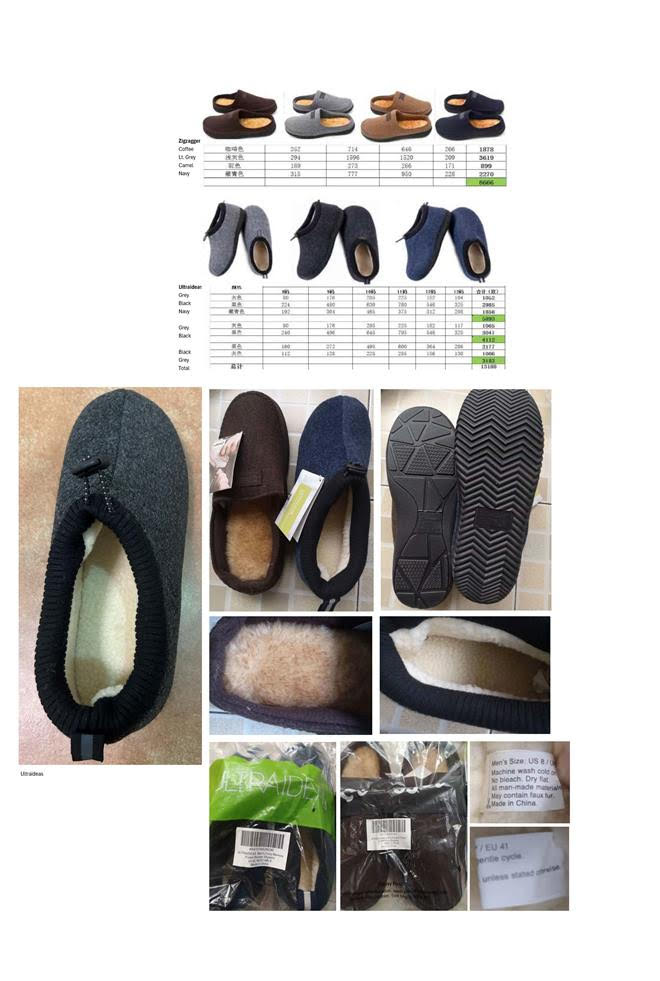 Ultraideas mens memory foam woolen slipper and Zigzagger mens microsuede breathable slippers
