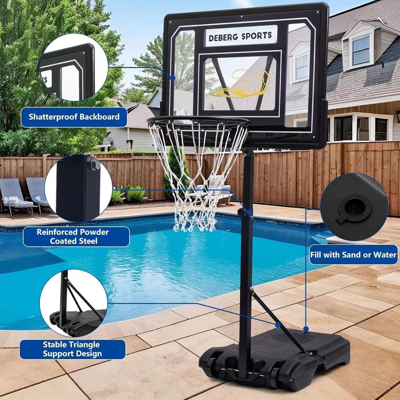 Pool Basketball Hoop Kit. 250units. EXW Los Angeles $59.00 unit.