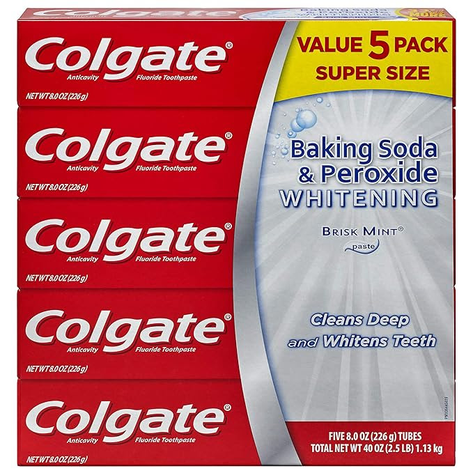 Colgate 8 oz 5pk Baking Soda &  Cavity Protection Toothpaste. 1300 cases.  EXW New Jersey $11.95 /5Pack.