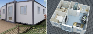 $8,900 for two bedrooms expandable container house BUT ONLY till end of September 