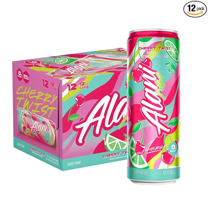 Alani Nu 12oz 24 PK Cherry Twist Sugar Free Energy Drinks. 1248 Cases.  EXW Los Angeles $19.00 Case