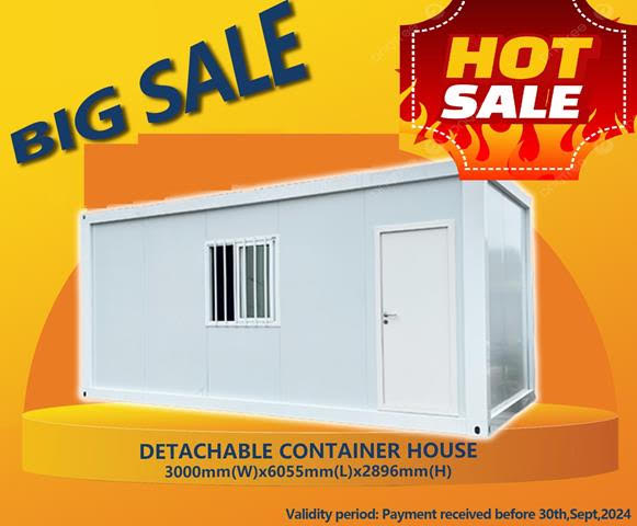 Attached Presentation of Movable Reusable Easyfold Container House