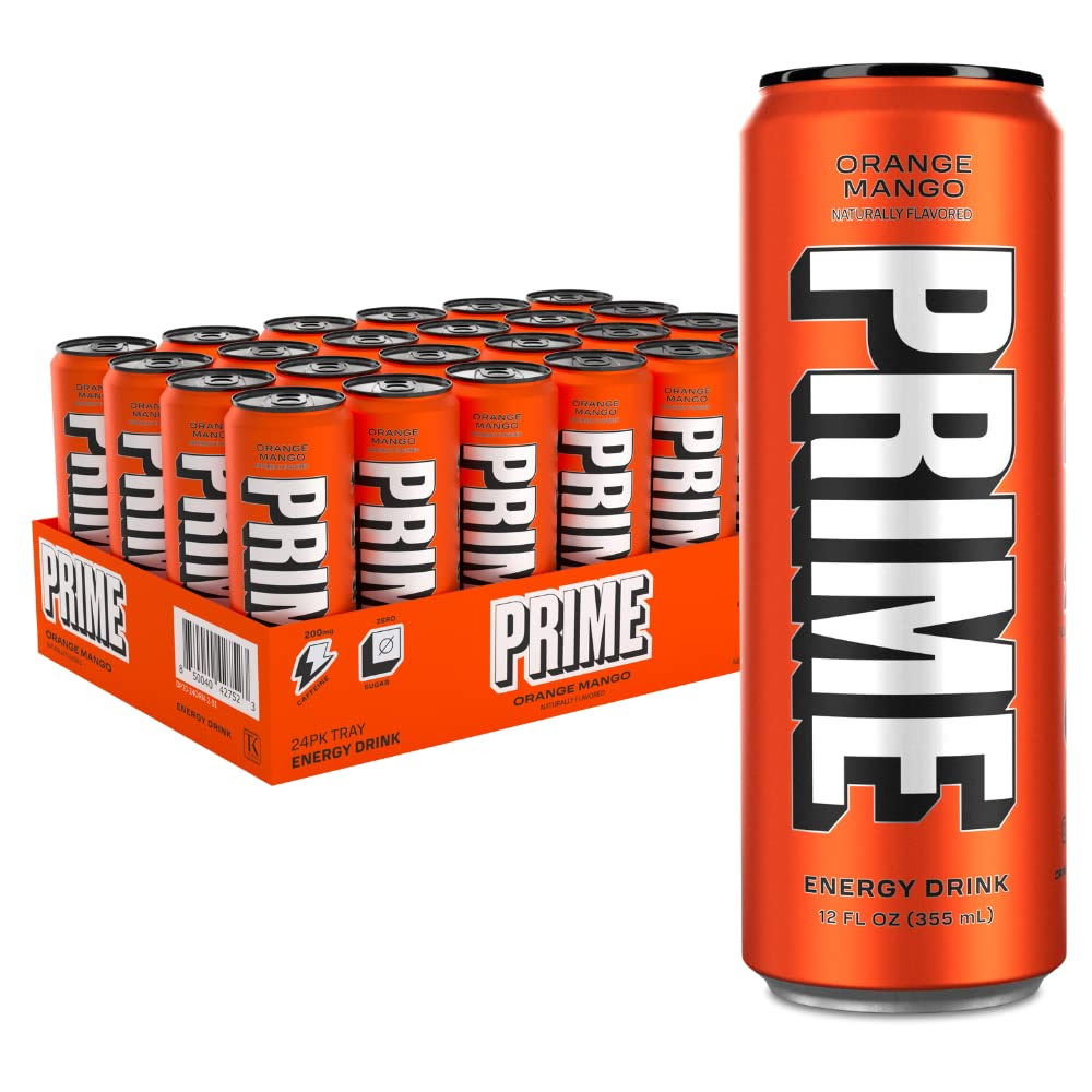 PRIME 12 oz 24PK Assorted Flavors Energy Drink 1248 Cases.  EXW Los Angeles $17.00 Case of 24. Retail $31.99