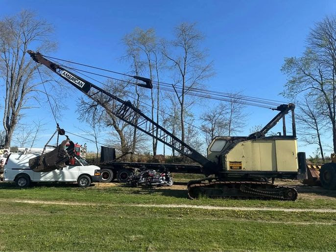 American 4250 Crawler Crane Dragline