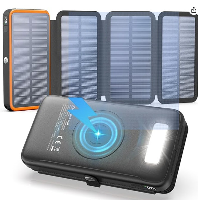 FEELLE 27000mAh Solar Charger Power Bank with 4 Solar Panels. 330 Units. EXW Los Angeles $23.75 Unit. Retail $46.99