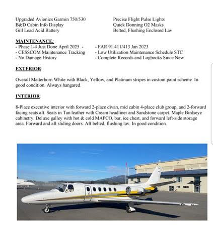 Falcon and Cessna citation