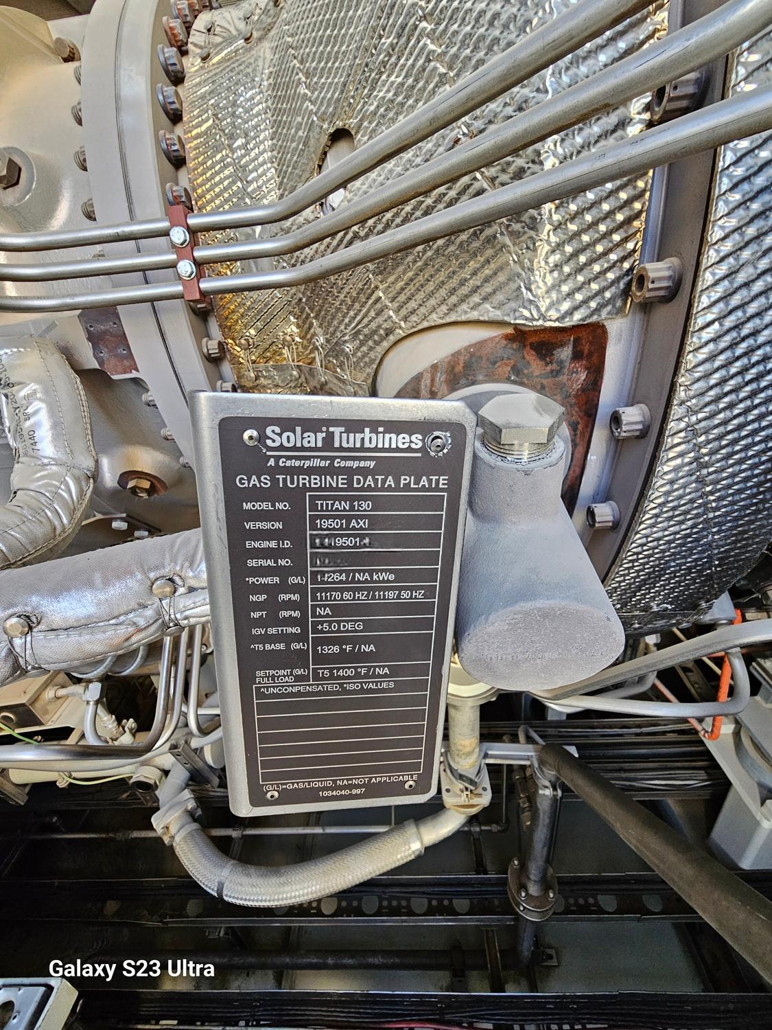  5 Nos SOLAR T 130 Turbines - Dual Fuel - Ref : P/AA-87 -20.11.25 -1