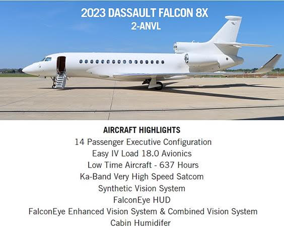 Falcon 8X Ready To Sell