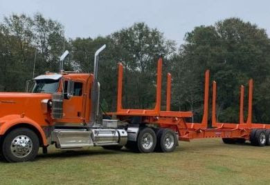Kenworth W900s w/Log Trailers!
