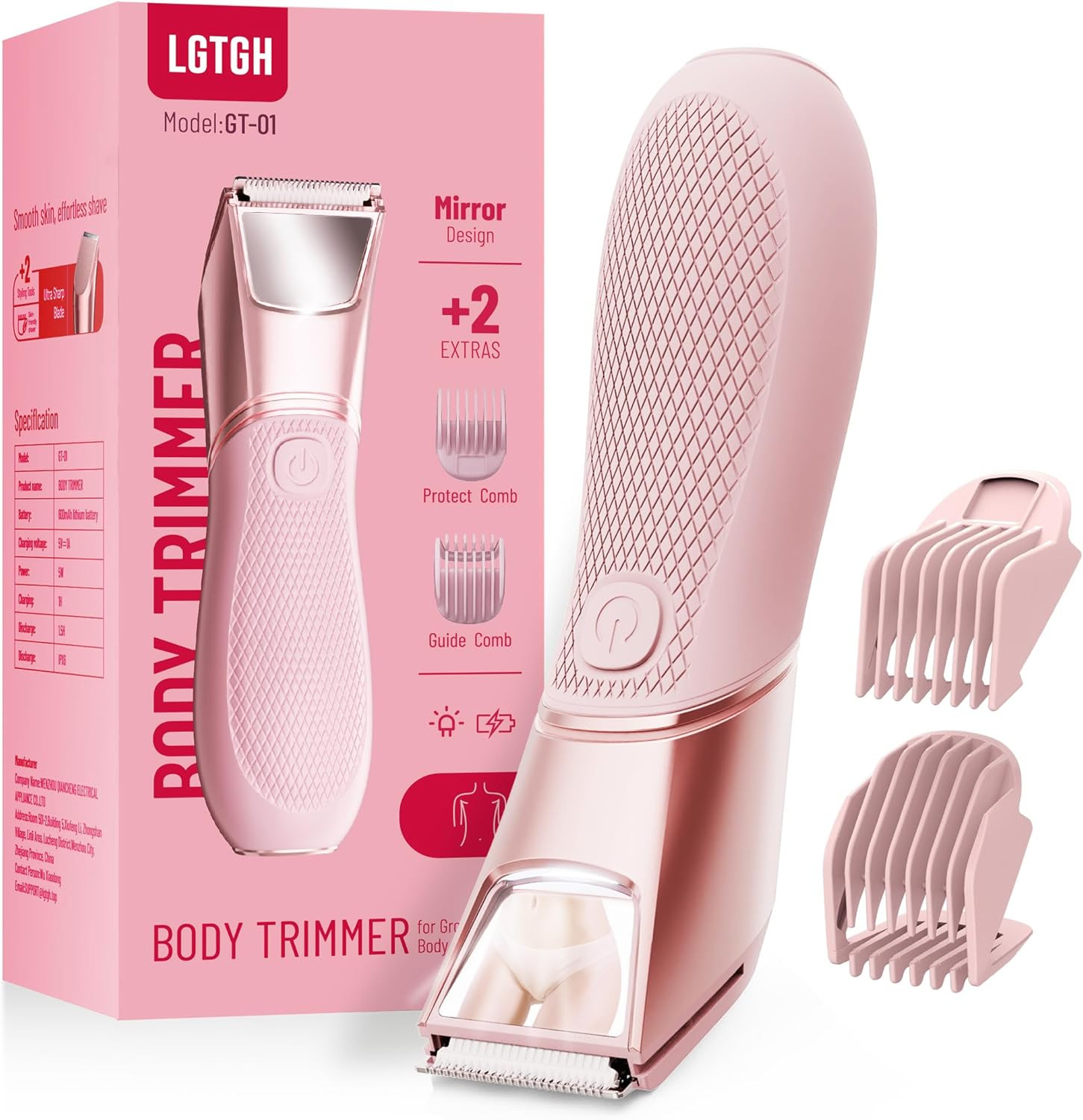LGTGH Electric Hair Razor with Mirror & LED Light. 2600 Units. EXW MA USA $7.50 Unit. Retail $24.99
