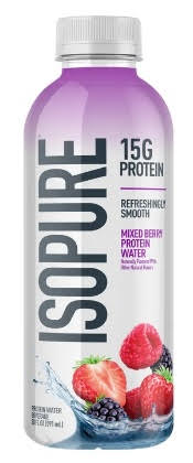 Isopure Mixed Berry 15g Protein Water, 12-pack