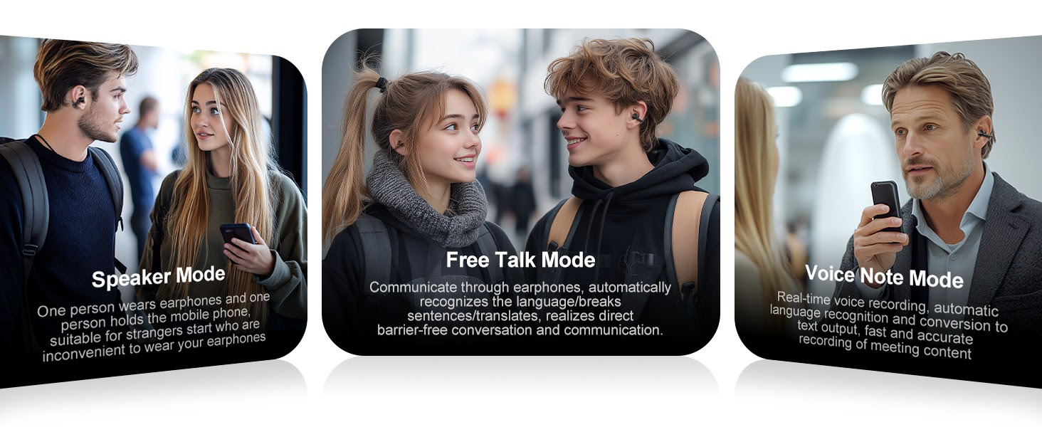 AI Translation Earbuds Real Time, 163 Languages & Accents 