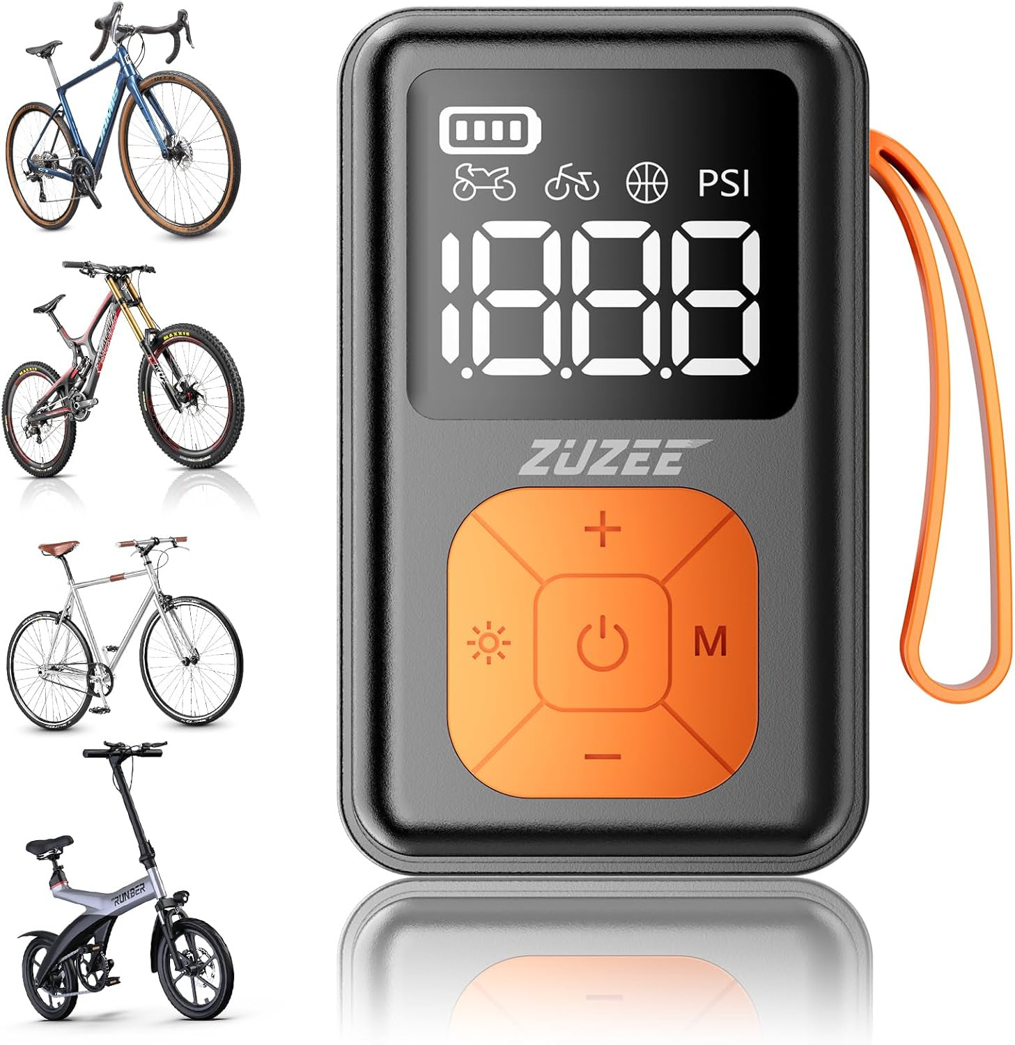 ZUZEE 150 PSI Portable Mini Bicycle Pump. 2700 Units.  EXW Los Angeles $14.00 Unit. Retail $70.58 (On sale now $39.99)