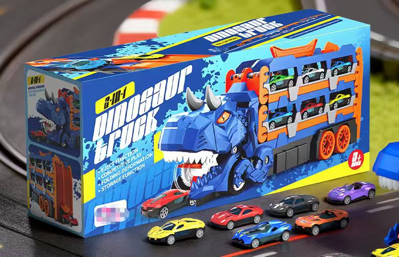 Transport Dinosaur Truck Kids Toys With 12 Cars. 35,208 Units.  EXW Los Angeles $6.95 Unit.