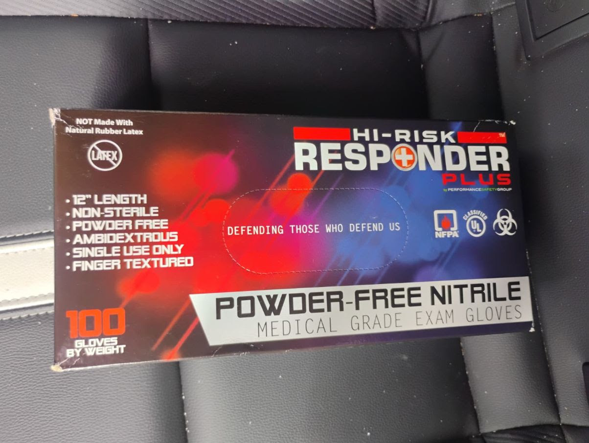 Powered Free Extended Cuff  Medical Grade Exam Nitrile Gloves.  22,240 Boxes. EXW Los Angeles ONLY $3.50/Box of 100 Gloves.