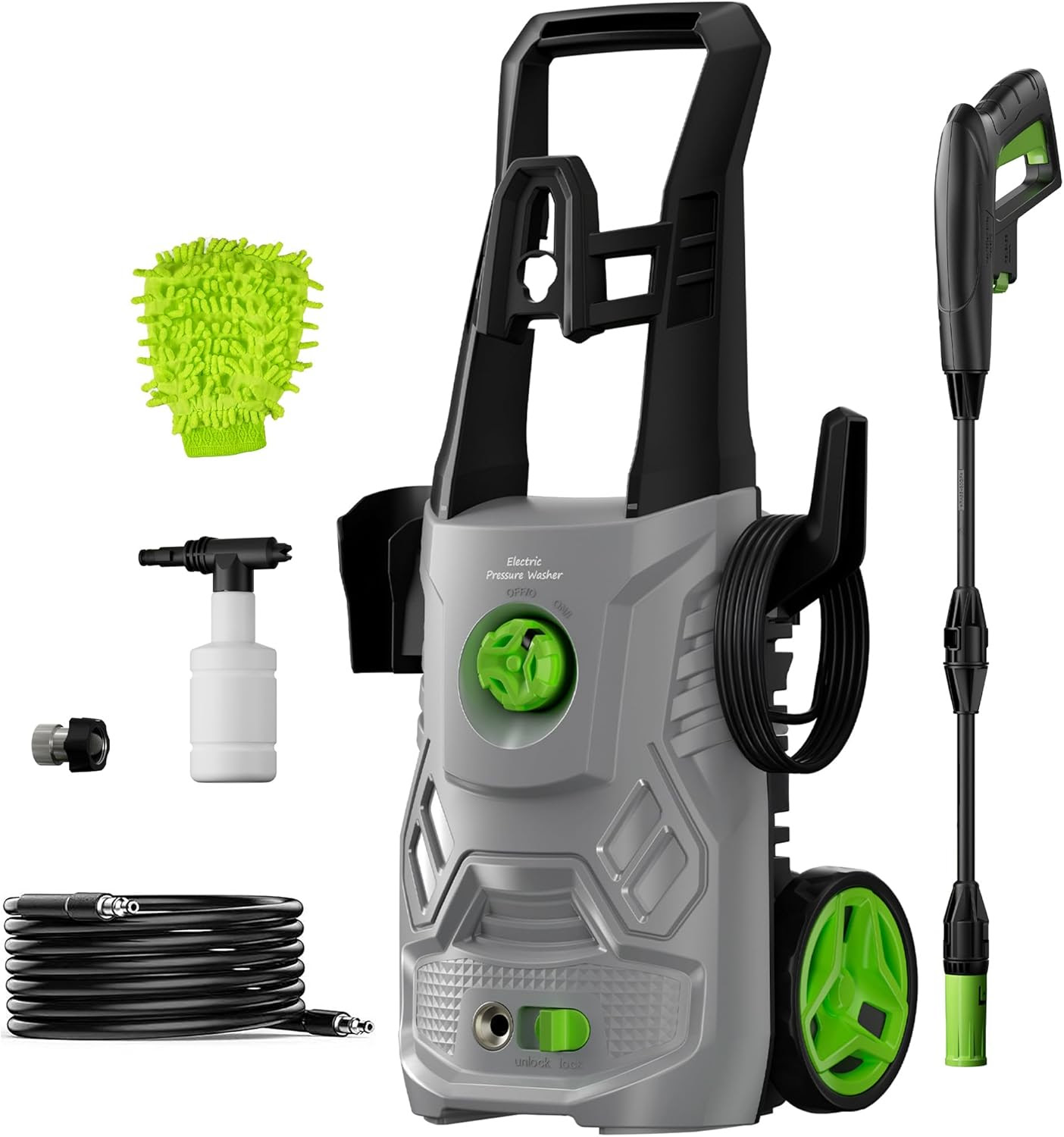 1600W Electric Pressure Washer with Foam Cannon. 3174 Units. EXW Los Angeles $42.00 Unit. Retail $149.99