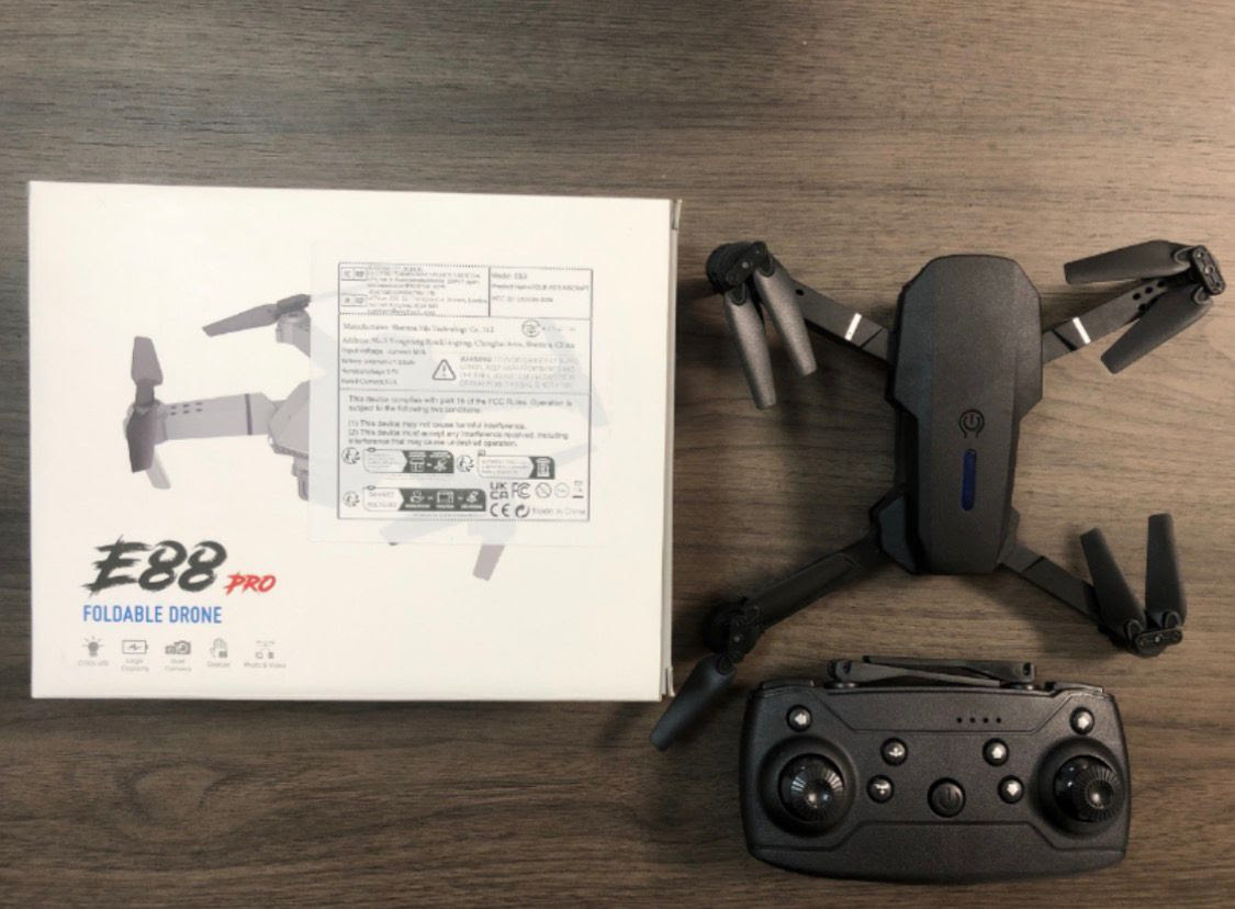 E88 Pro foldable drone. 1300 Units. EXW Los Angeles $14.50 Unit.
