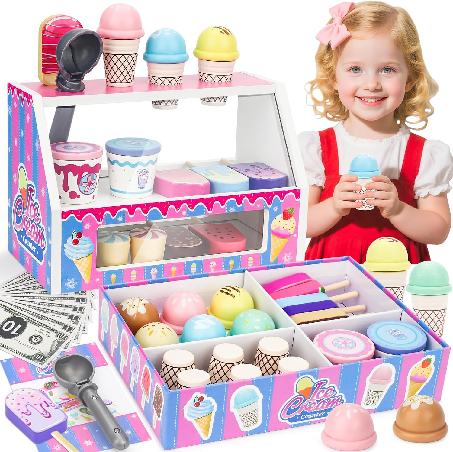 Ice Cream Toys Play Store for Kids. 269 Units.  EXW Los Angeles $11.50 Unit. Retail $37.99