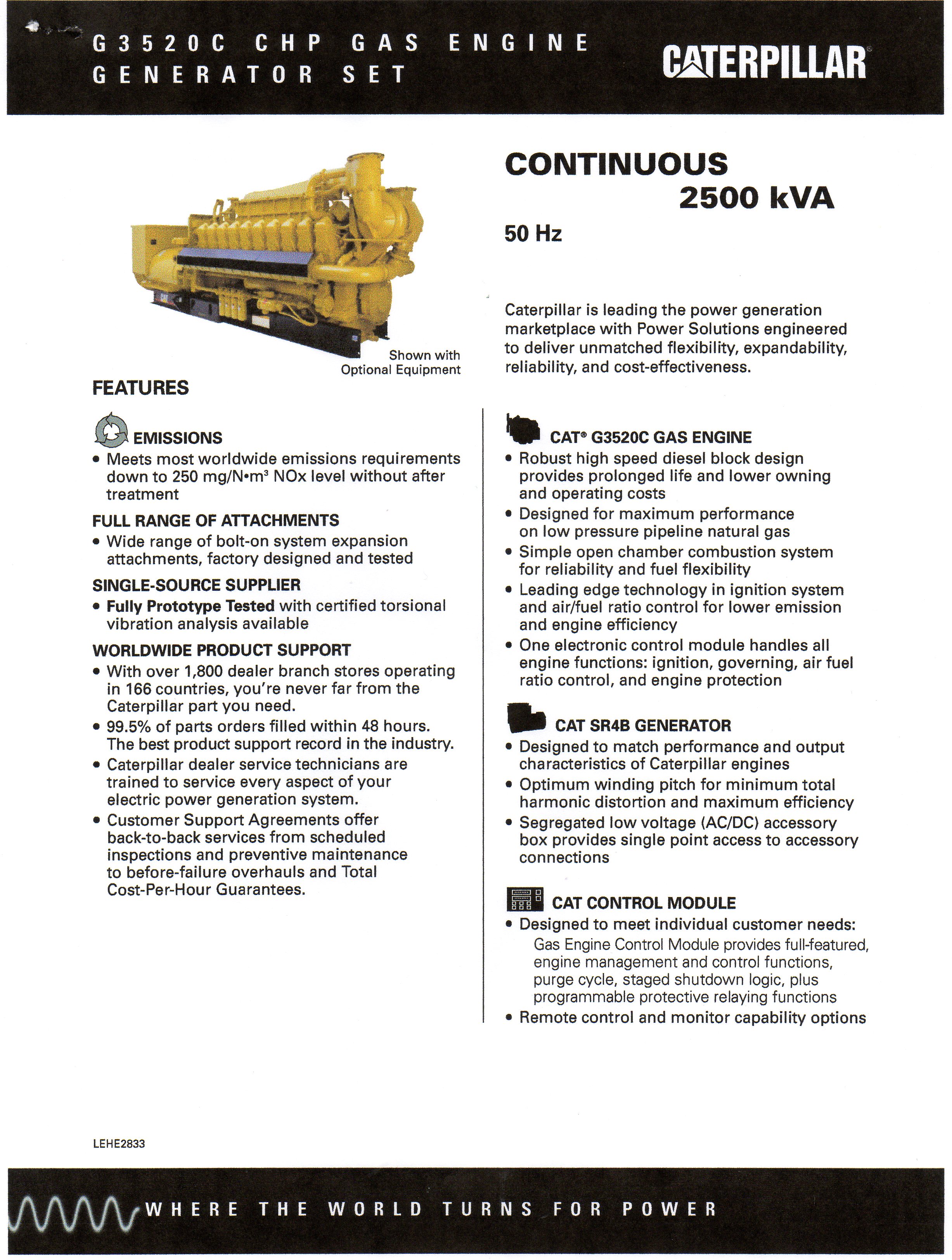 NEW CATERPILLAR G3520-C INDUSTRIAL GENERATOR SETS