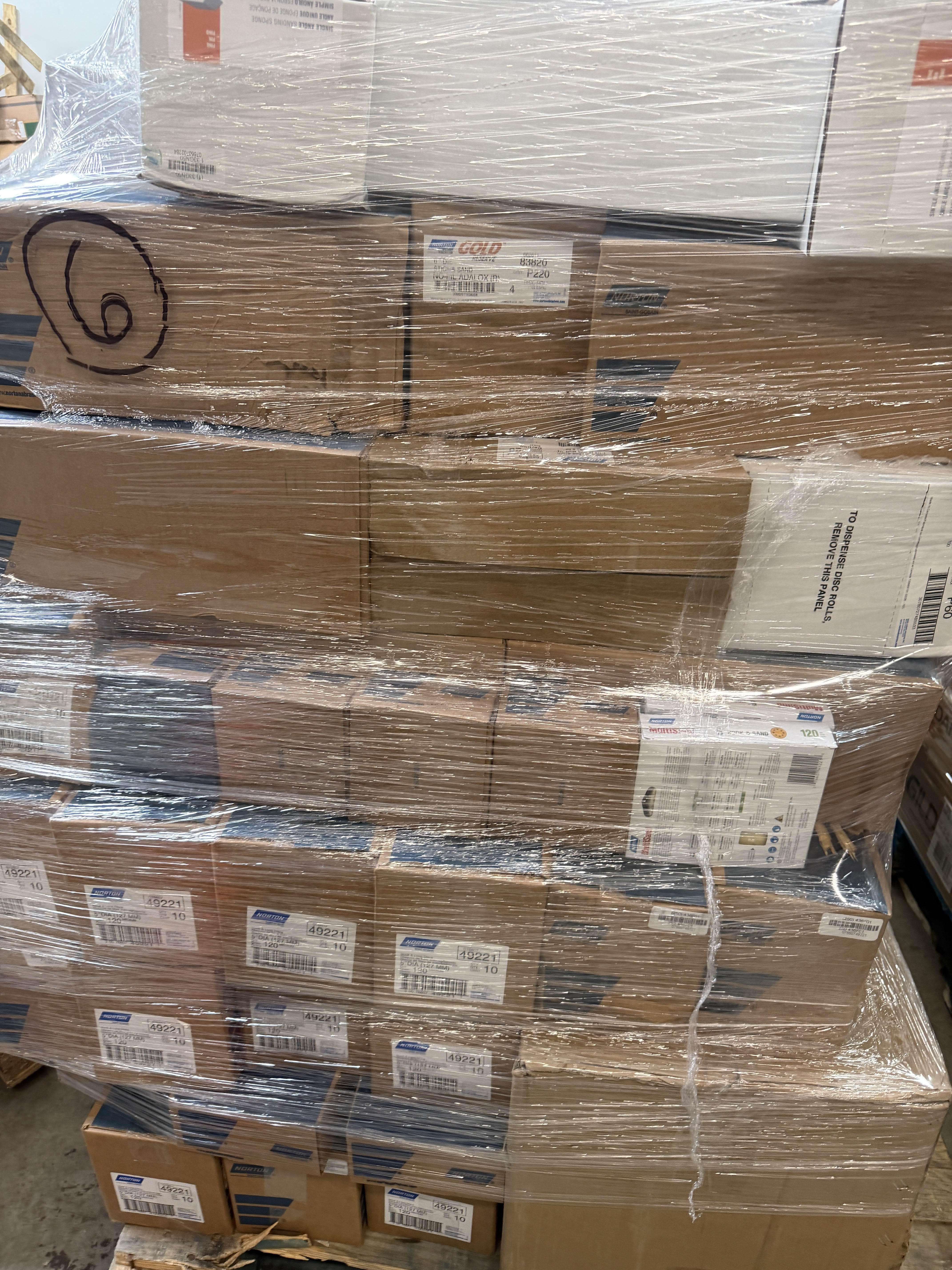  Case Packed Sandpaper Deal - 60 Grit - 220 Grit by Norton Abrasives - 464 units 