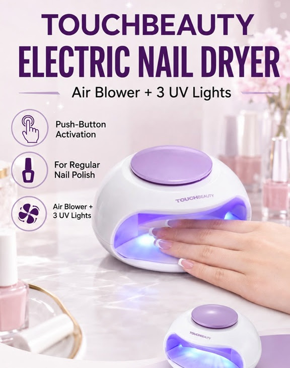 Touch Beauty Electric Nail Dryer. 1024 Units. EXW Los Angeles $4.95 Unit. 