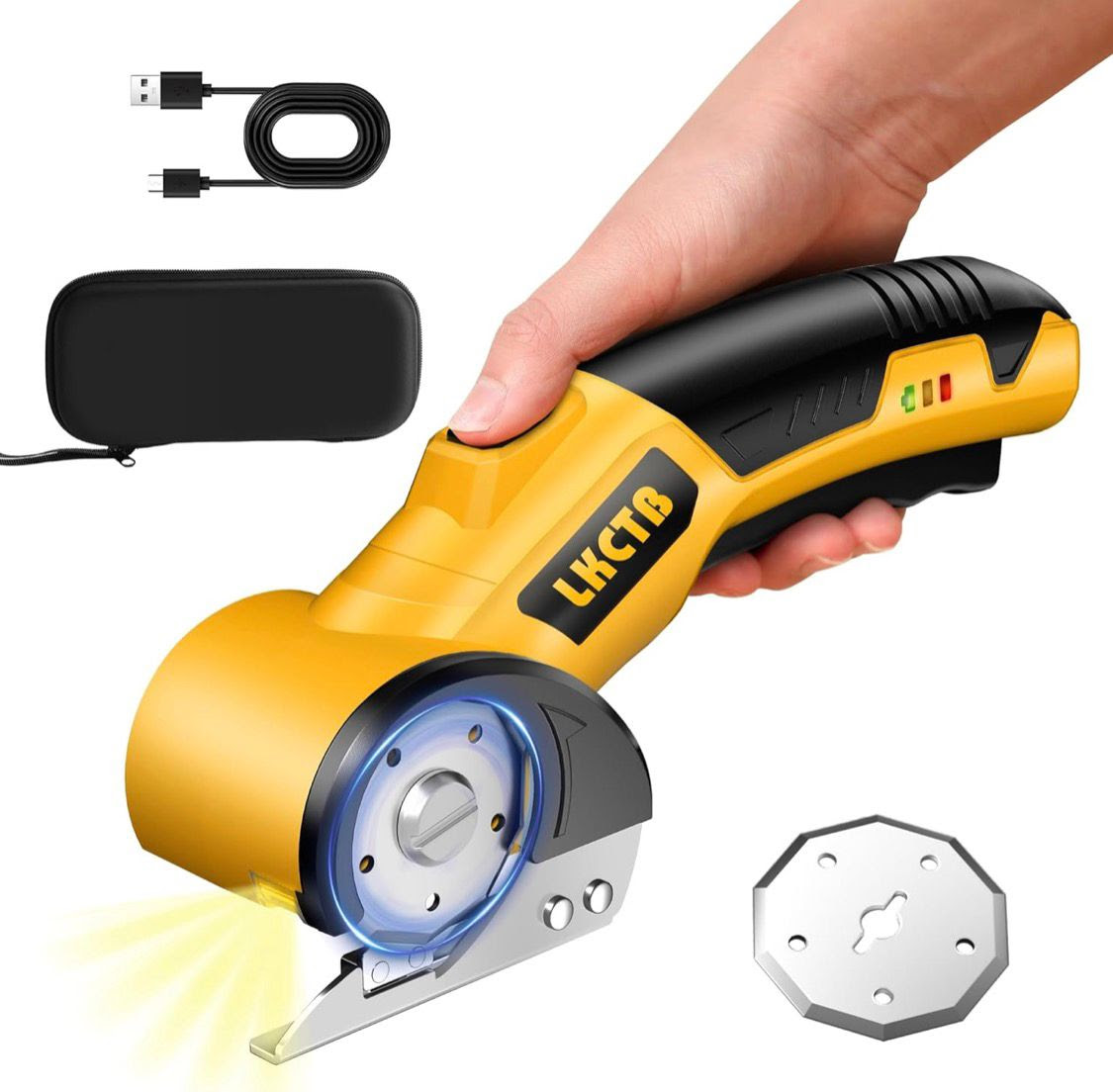 LKCTB Cordless Cardboard Cutter with Electric Scissors.  1000 Units. EXW Los Angeles $14.95 Unit. Retail $59.99