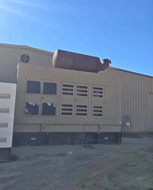 1999 Mitsubishi 1500KW Diesel Generator with Switchgear & 480v Transformer 	