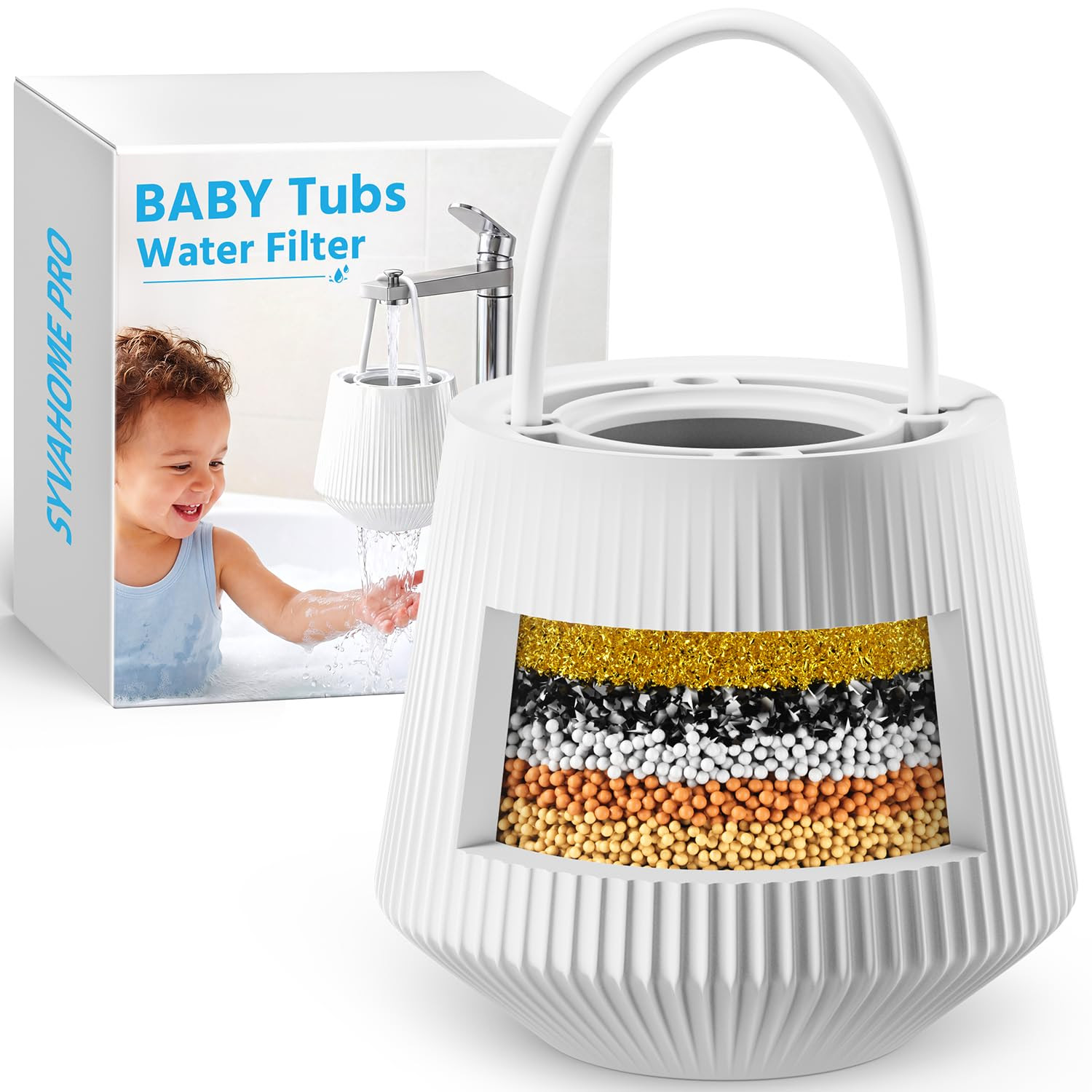 Baby Bath Tub Water Filter for Hard Water & Chlorine. 2880 Units. EXW NJ $8.95 Unit. 