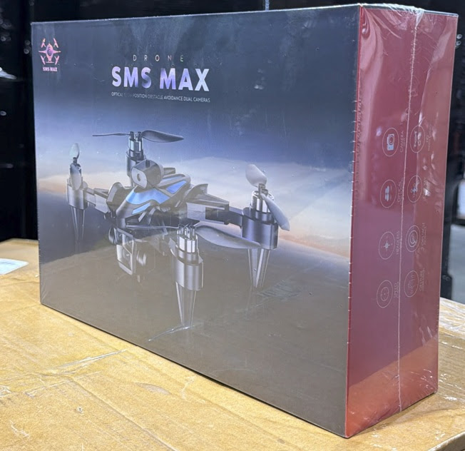 SMS Max 4K Camera Drone with Obstacle Avoidance + Video Remote Control.   4000 Units. EXW Los Angeles $55.00 Unit. Retail $209.00