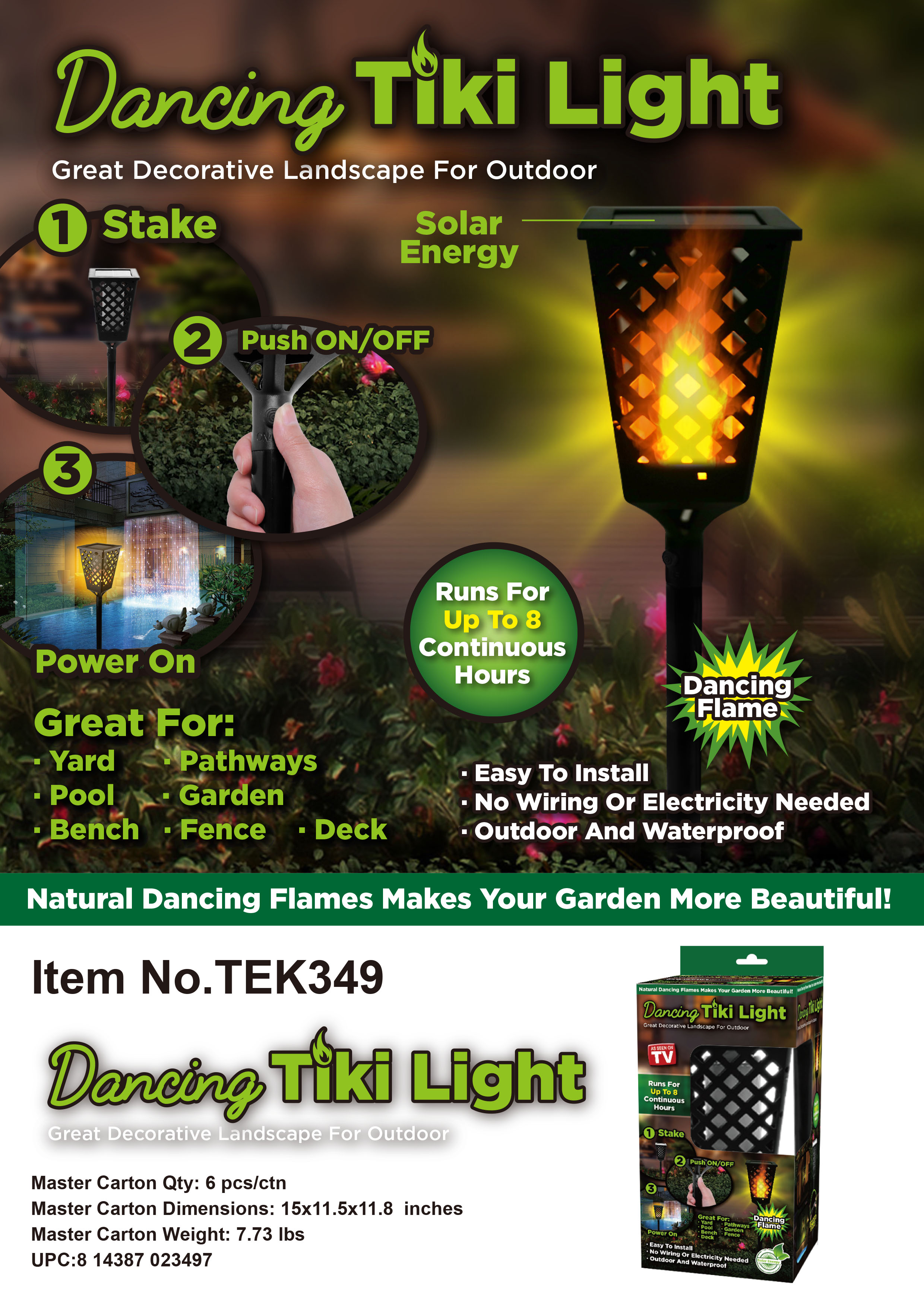 As Seen on Tv :'Dancing Tiki Light' order now for spring