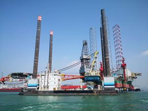 Self- Elevating Offshore Support Unit/ Wind Turbine Installation vessel. SSY EXCLUSIVE // GUO DIAN TOU 003 (EX JB118) for Sale