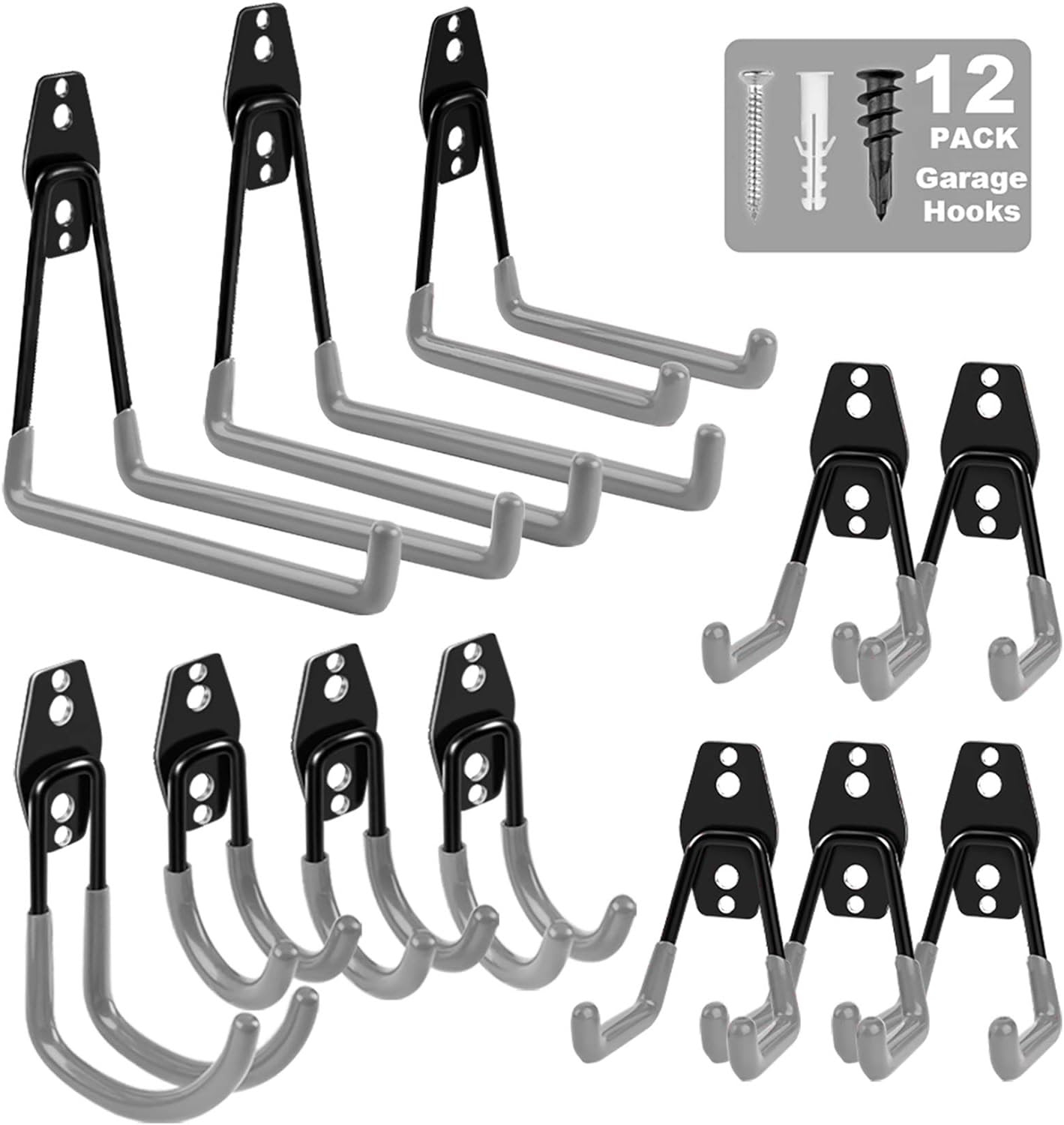 12PK Garage Utility Wall Mount Hooks and Hangers. 1000Packs. EXW Los Angeles $8.95/pack.