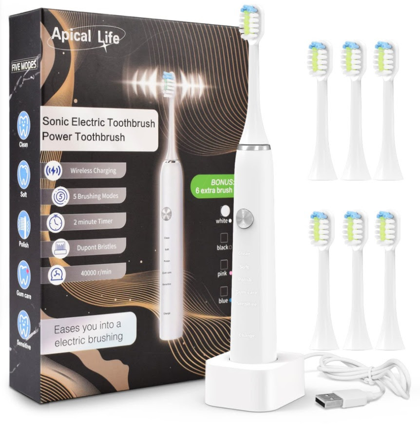 Apical Life Sonic Electric Toothbrush for Adults. 1872 units. EXW Chicago $7.95 unit.