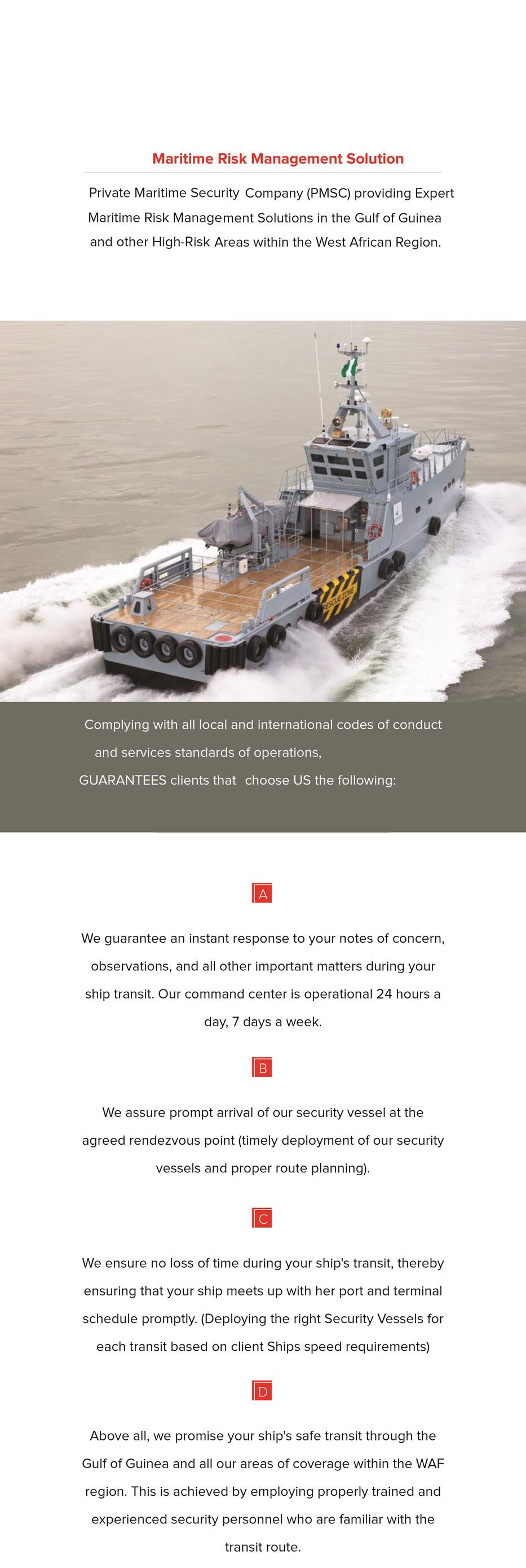 Maritime Risk Management Solution
